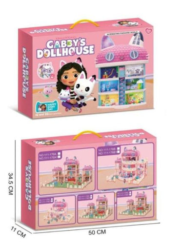 178Pcs DIY Gabby's Paradise World Dollhouse